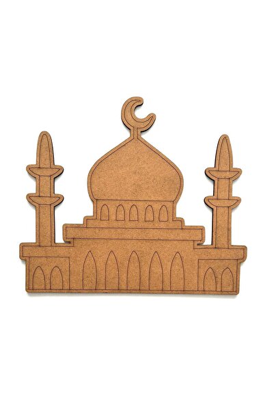 M&T WORKSHOP 5'li Paket Ahşap Ramazan Özel Cami Ahşap Boyama Cami Boyama Hobi...