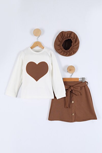 aden kids fustă fetiță pălărie cu centură set de jos