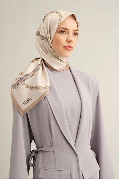 Armine Armi̇ne Twill Silk Scarf 2025 Summer Season 9346D02-05
