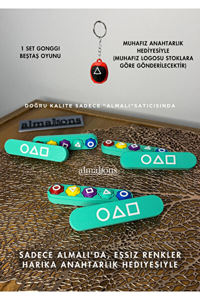 almalions لعبة الحبار 2 - Gonggi، Beştaş 5 Stones، مجموعة ألعاب الحبار - صندو...