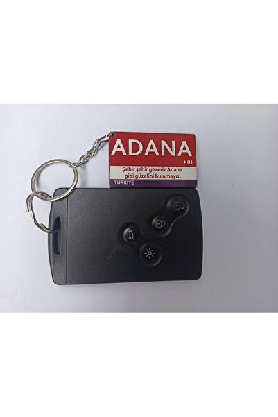 MİRMERRY Adana Wooden Keychain with Provincial Sign Auto Keychain
