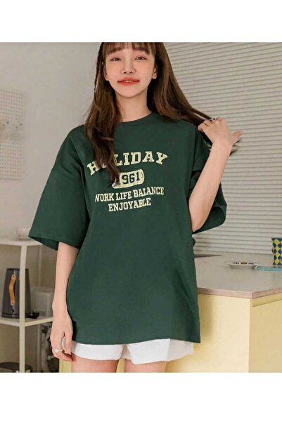 KOZİA OUTDOORS ΜΑΛΚΟΤΣΜΠΕΪ ΕΚΤΥΠΩΤΟ ΤΥΠΟΥ HOLIDAY OVERSIZE UNISEX BASIC T-SHIRT