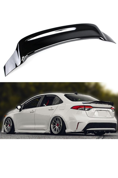 Harphour Toyota Corolla 2019+ Bagaj Üstü Spoiler JDM Parlak Siyah İthal Piano...