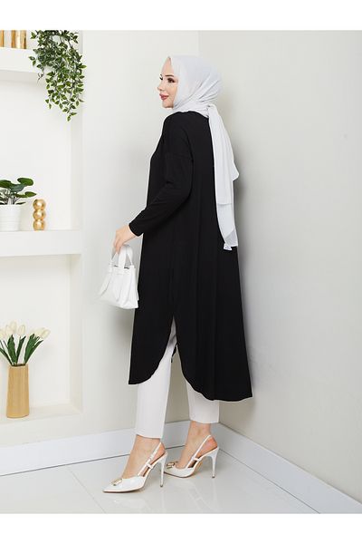 MODAMÜNASİP Wonderful Combed Oval Tunic