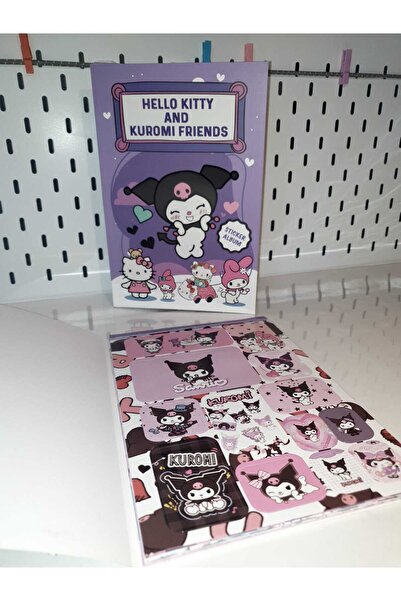 Mikro Antkırtasiyeaksesuar Kuromi Hello Kitty Sticker Defter Album