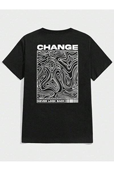 Vordevia Оверсайз бавовняна футболка з принтом Change