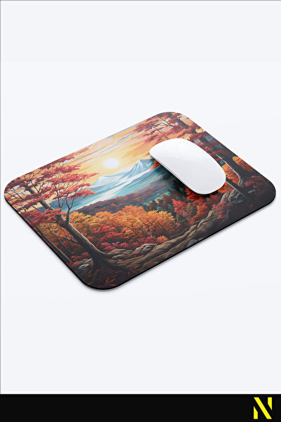 nilizma Tampă de mouse ergonomică Landscape, bază anti-alunecare, pentru uz casnic și la birou.