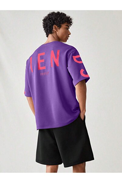 Tarzsokak Manfinity UrbanChill 2 قطعة/المجموعة محبوك مريح مطبوعة قصيرة الأكما...