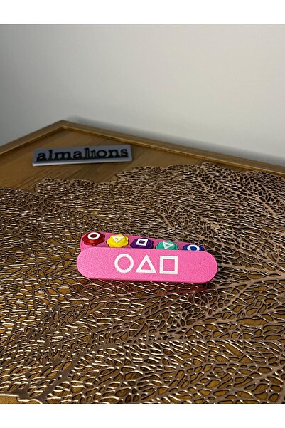 almalions Squid Game 2 - Gonggi , Beştaş 5 Taş , Kalamar Oyun Seti - Özel Kutulu - Kumlu + Anahtarlık Hediyeli