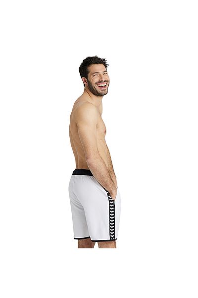 ARENA Icons Team Stripe Bermuda ανδρικό λευκό σορτς κολύμβησης 004298150