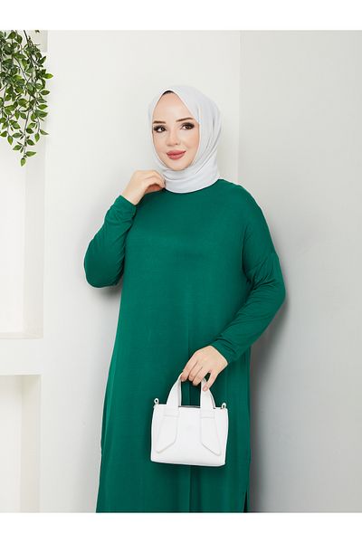 MODAMÜNASİP Wonderful Combed Oval Tunic