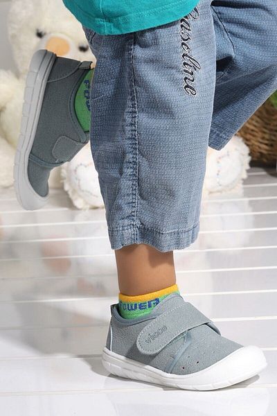 Vicco Pantofi casual pentru copii gri First Step
