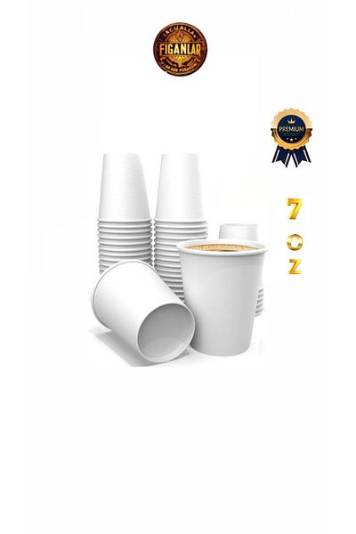 figanlar ambalaj 1St Quality 7 oz Thick Paper Cups White 3,000 Pcs