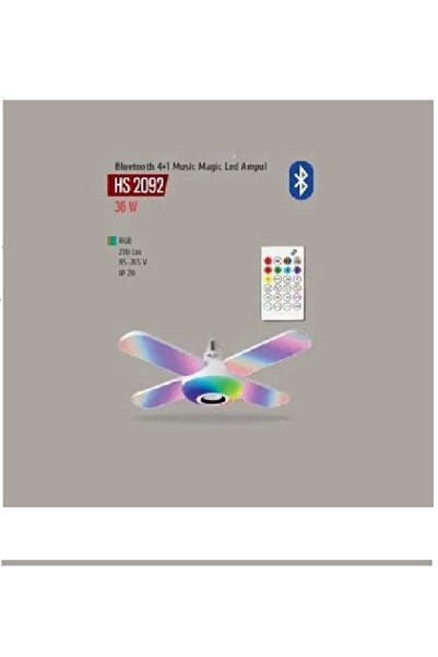Helios 36 Watt Bluetooth 4 1 Musıc Magıc Led Ampul Hs 2092