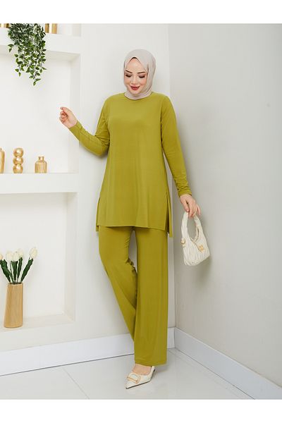 MODAMÜNASİP My Much Wanted Straight Pants Suit with Its Most Beautiful Colors