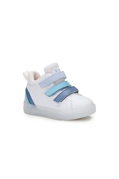 Vicco Rainbow Lighted Orthopedic Children's High Top Sports Shoes Blue Bot-&-Bootie