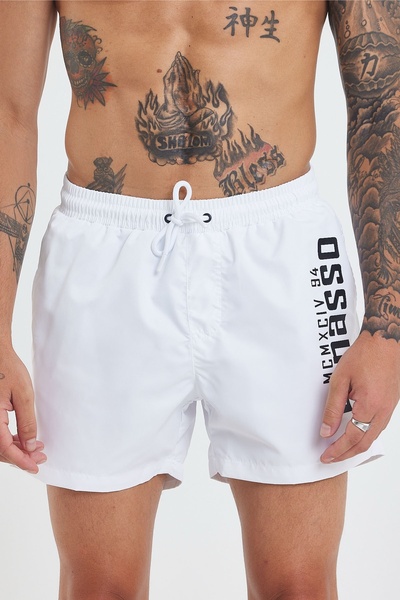 MADZEYMODA Преміум чоловічі білі шорти з підкладкою LS-95047