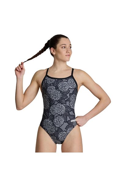 ARENA Costum de baie negru pentru femei Hydrangea Bouquet Challeng 006648500