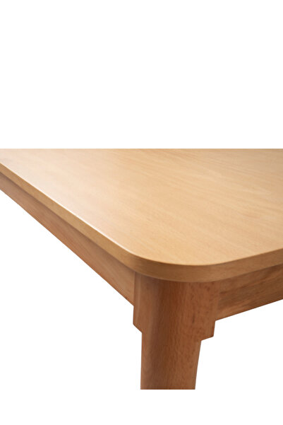 Viento Mobilya Fidan Naturel Desen Açılır Ahşap Ayak 140X90 Masa (Açılımış Ölçüsü 170X90)