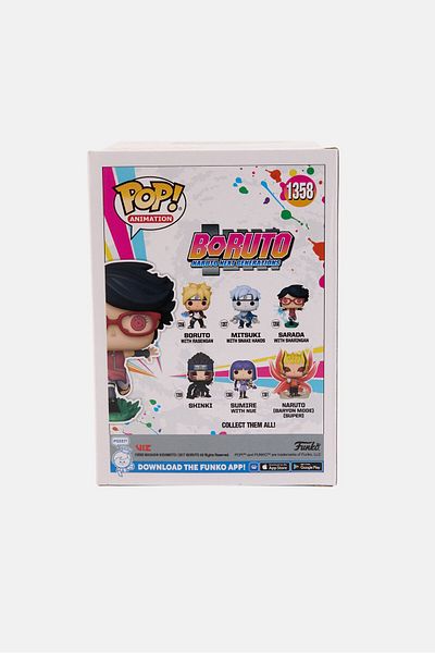 Funko Sarada With Sharingan Collectable Vinyl Figure, Red