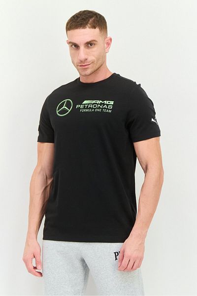 Puma x Mercedes AMG Men Sportswear Fit Short Sleeves Outdoor T-Shirt, Black