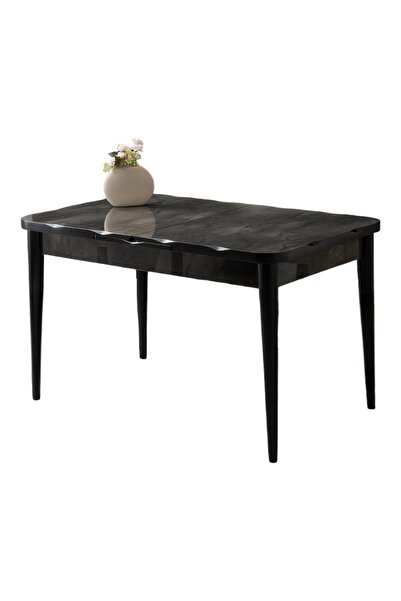 Viento Mobilya Kelebek Kütük Irony Desen Highgloss Açılır 130X80 Masa (Açılım...