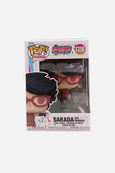 Funko Sarada With Sharingan Collectable Vinyl Figure, Red