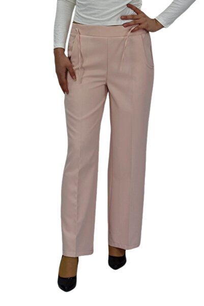 Nazal Ženske Široke nogavice pantalone od tkanine sa elastičnim strukom BGL-S...