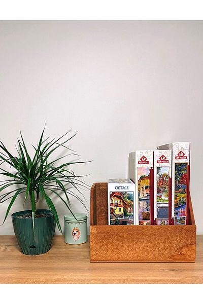 Limon Dekor Wooden Lp Record Box - Organizer Box - Wooden Lp Record Box