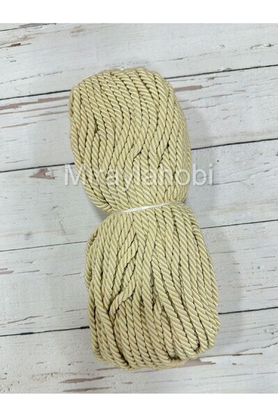 miraylahobi Cord Rope Rope 8 mm 10 Meters Cream