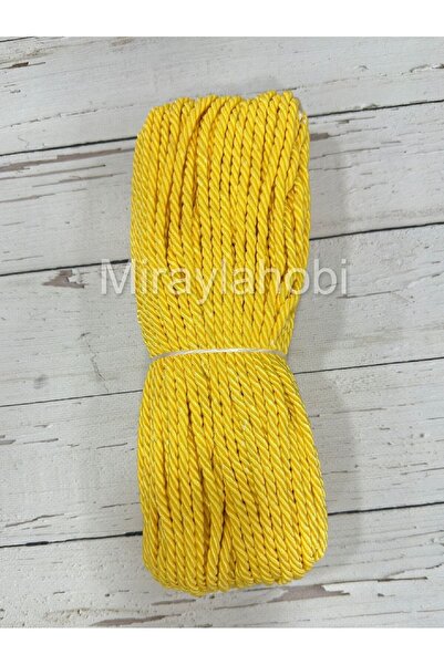 miraylahobi Cord Rope Rope 8 mm 10 Meters Dark Yellow