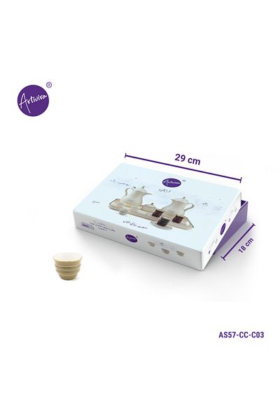 ARTIVIRA طقم فناجين قهوة عربي بورسلين 12 قطعة -ARTIVIRA -AS58