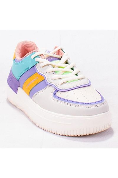 lumberjack Lamberjack Freya Beige Lilac Casual Γυναικεία Αθλητικά Παπούτσια Sneaker