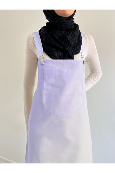 FREYA MODA Gabardine Hijab Gilet Salopet Dress