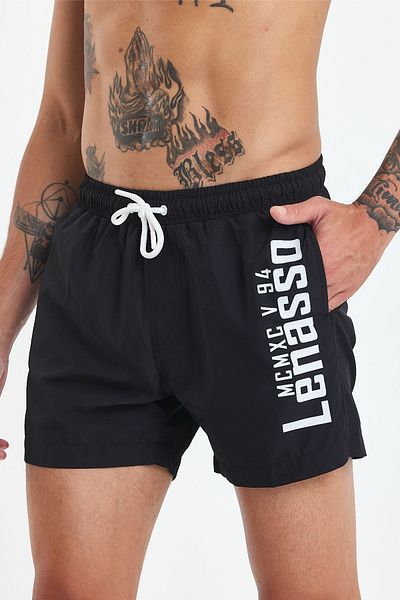 MADZEYMODA Ανδρικό σορτς μαύρης κολύμβησης Premium LS-95047