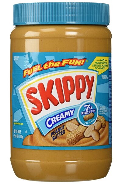 Skippy Creamy Peanut Butter Sade Yer Fıstığı Ezmesi 40 oz 1.13 kg