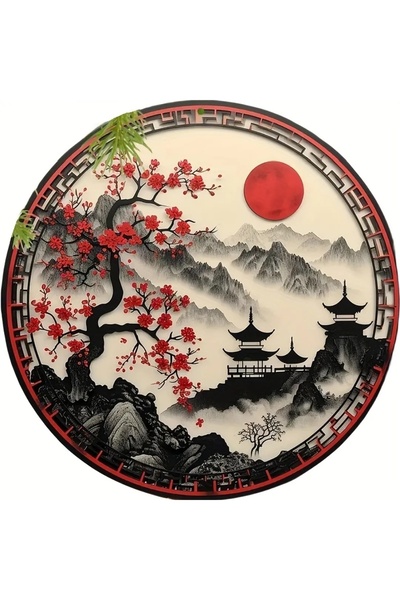 Home Dekoratif Asya Esintili 5d Sayılarla Boyama Kristal Taşlı Elmas Mozaik Tablo Boyama Seti