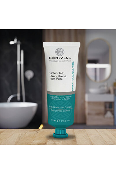 BONİVİAS Bonivias Yeşil Çay Özlü Florürsüz Vegan Diş Macunu