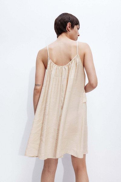 H&M Modal-blend flounce-trimmed dress
