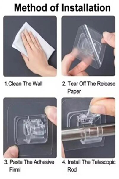 jetfast 4 Pcs Adhesive Spring Pipe Holder Hooks Cable Organizer Ring Hanger Retainer