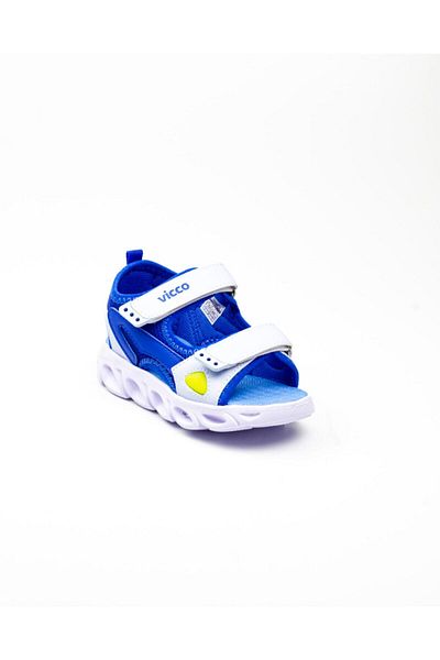 Vicco 332. P21Y. 188 Roy Sax Blue Lighted Children's Sandals Sax Blue-29 Slippers