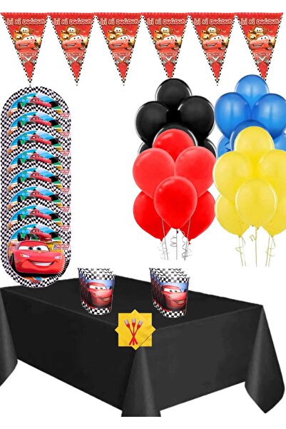 ŞİMŞEK MCQUEEN Doğum Günü 24 Kişilik Parti Seti