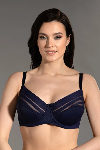 Fily Underwear New Bra Underwire Unassisted Tulle Detailed C-D Cup Size Gathe...
