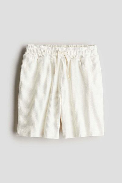 H&M Textured-knit shorts
