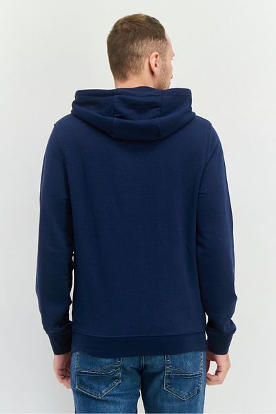 Crosshatch Men Hoodie Embroidered Logo Long Sleeves Sweatshirt, Navy