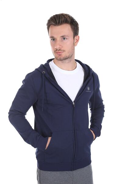 lumberjack με κουκούλα Ανδρικό φούτερ SN72 Μπλε/Κίτρινο 11W4200SN72