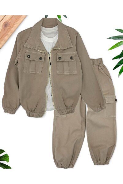 Ege Bebek BĂIAT 3 PUC. 5-6-7-8-9 ANI GABARDINE JEANS / JACHETA DENIM JEAN PAN...