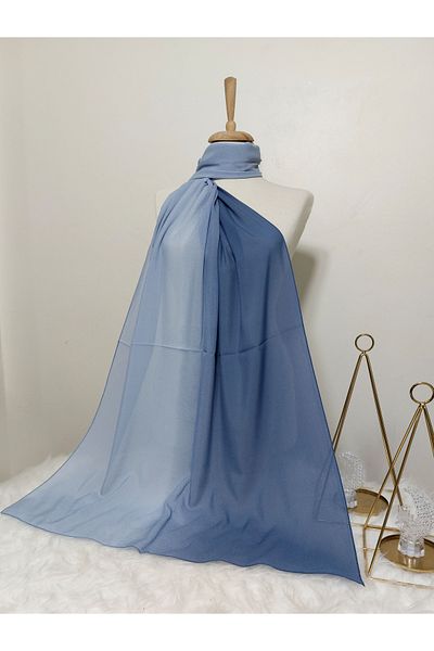 REMOMODA Ιταλικό σιφόν Shawl Gradient Model ΜΠΟΡΕΙΤΕ ΝΑ ΧΡΗΣΙΜΟΠΟΙΗΣΕΤΕ ΤΟ ΚΑΙ ΤΑ ΔΥΟ ΤΑΡΤΙΑ, ΥΨΗΛΗ ΠΟΙΟΤΗΤΑ