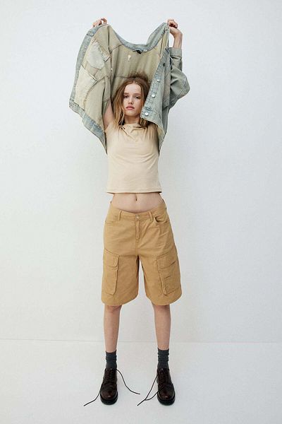 H&M Oversized worn-look denim jacket