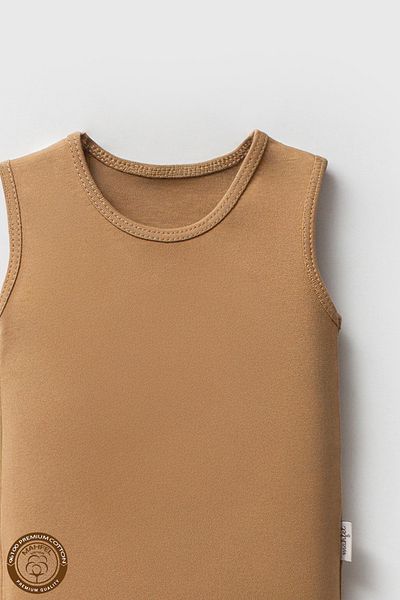 MAHFEL 100% Organic Cotton Sleeveless Baby Bodysuit with Snap Fasteners
